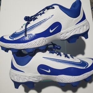 Nike Alpha Huarache Elite 4 Low MCS Baseball Cleats Mens Sz 13 Blue FD6255-106